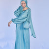 Adult Prayer Satin Mint Prayer Clothes One piece with a Wrap around the Head Scarf