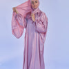 Adult Prayer Satin Pink Prayer Clothes One piece with a Wrap around the Head Scarf