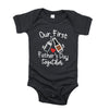 Our First Fathers Day Together Baby Romper Set