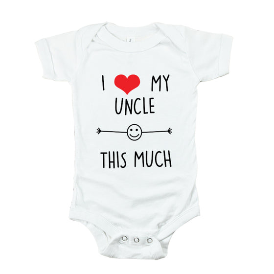 I Love My Uncle This Much Baby Romper Set