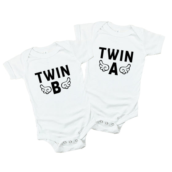 Twin A & Twin B Baby Romper