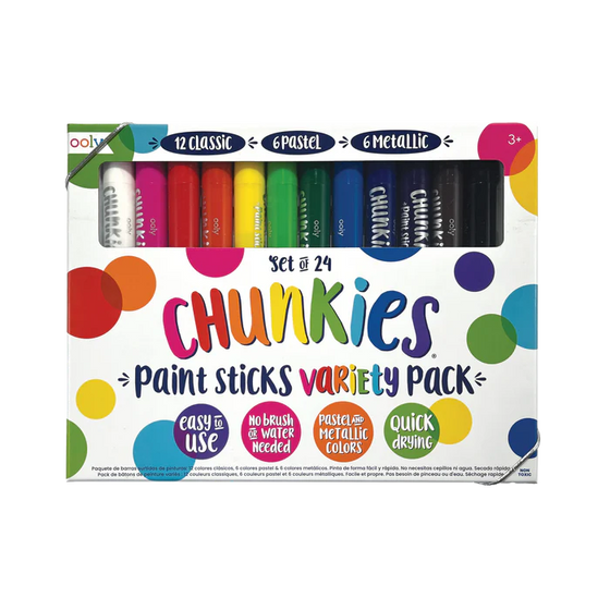 Chunkies Paint Sticks - Set of 24 - Variety Pack with pastels NEW