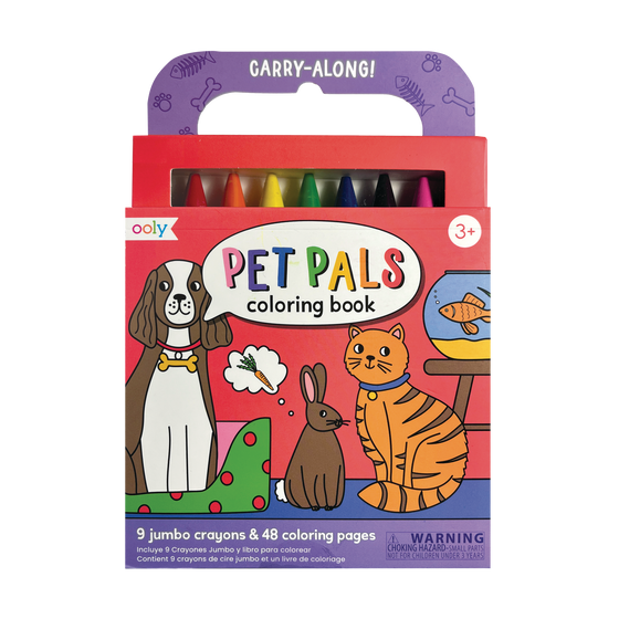 Carry Along Coloring Book Set - Pet Pals