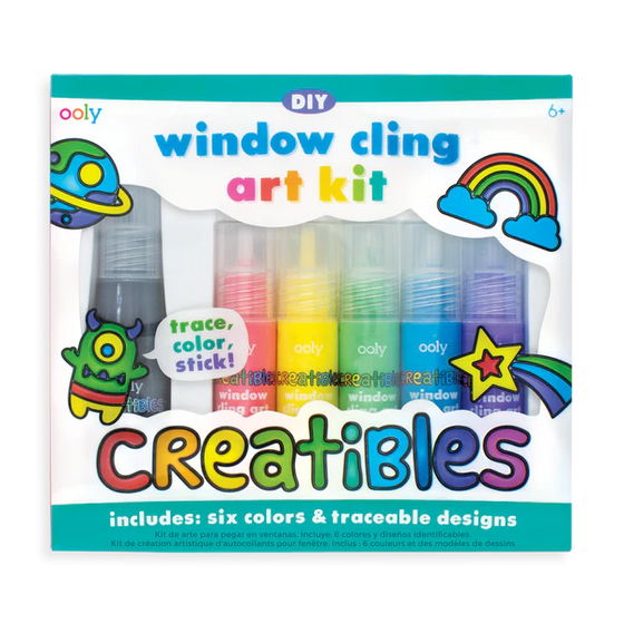 Creatibles DIY Window Cling Art Kit - 8 PC Set - My Little Thieves