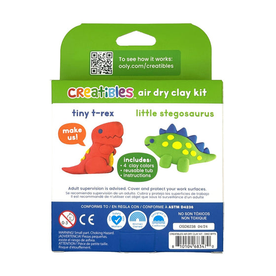 Creatibles D.I.Y. Air-Dry Clay Kit: Dino. BFFs (Set of 4)