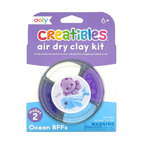 Creatibles D.I.Y. Air-Dry Clay Kit: Ocean BFFs (Set of 4)