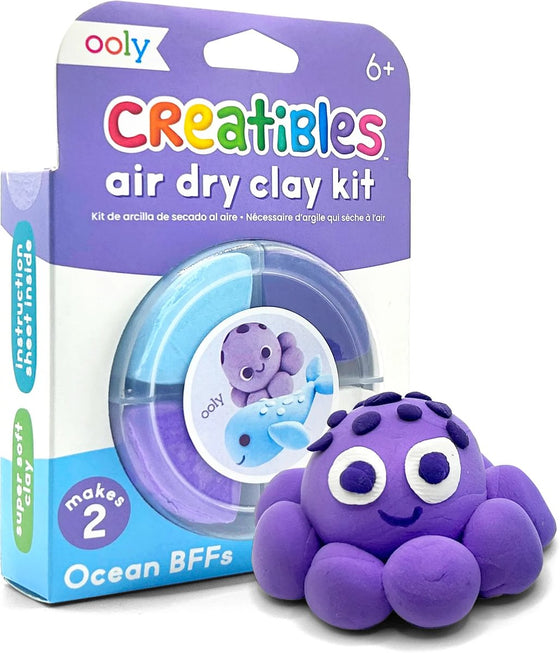 Creatibles D.I.Y. Air-Dry Clay Kit: Ocean BFFs (Set of 4)