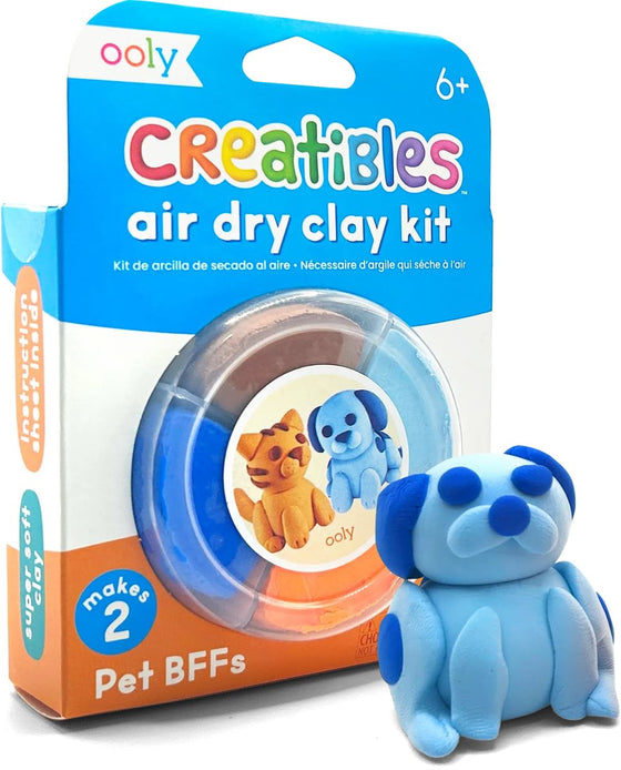 Creatibles D.I.Y. Air-Dry Clay Kit: Pet BFFs (Set of 4)