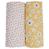 2-pack Cotton Swaddles - Wildflowers & Dots - My Little Thieves