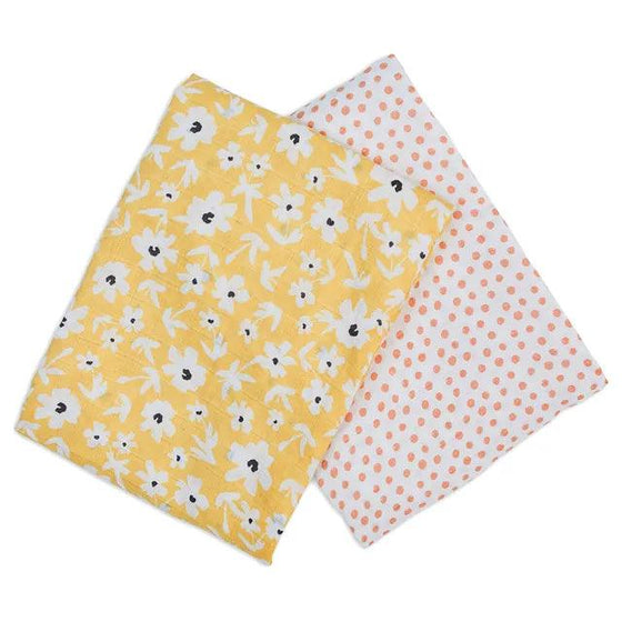 2-pack Cotton Swaddles - Wildflowers & Dots - My Little Thieves