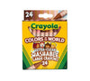 24 Ct Large Ultra-Clean Washable Crayons, Colors of the World - My Little Thieves