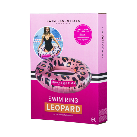 Rose Gold Leopard Printed Swim- ring   Pool Inflatable 90 cm