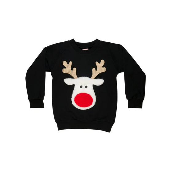 Red Nose Black Sweatshirt