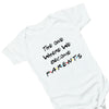 The One Where We Become Parents Baby Romper White