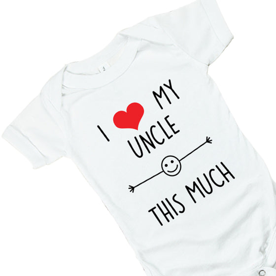 I Love My Uncle This Much Baby Romper Set