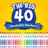 40 ct. Ultra - Clean Washable Assorted Markers Broad Line - My Little Thieves