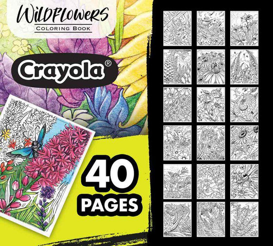 40-Page Coloring Book, Wildflowers - My Little Thieves