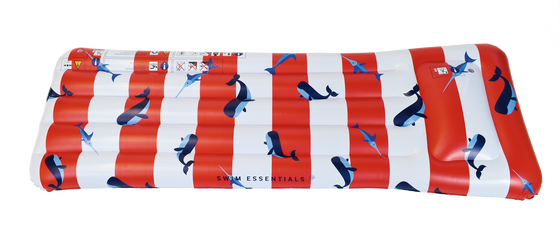 Red white Whale Lie on Luxe Version - By Swim Essentials