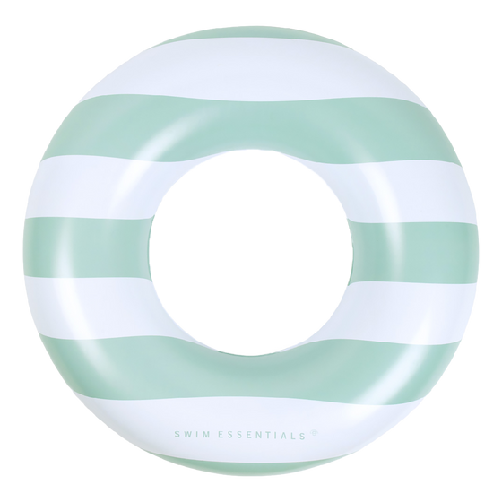 Pastel green striped Swim-ring 90 cm  Pool inflatable