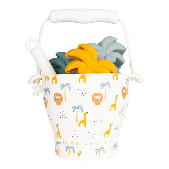 Jungle Silicone Sand Bucket Toy