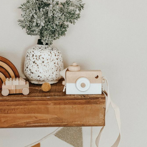 Personalized Wooden Camera