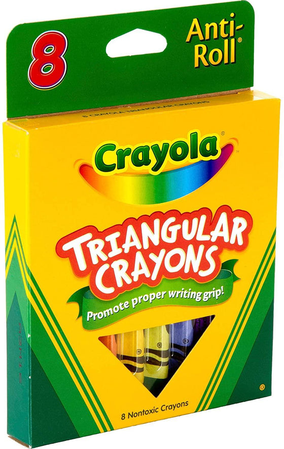 8 ct. Anti-Roll Triangular Crayons - My Little Thieves