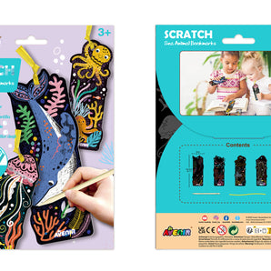 Avenir Scratch Sea Animal Bookmarks & Door Hangers