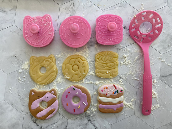 Donut Spatula and Cookie stamps