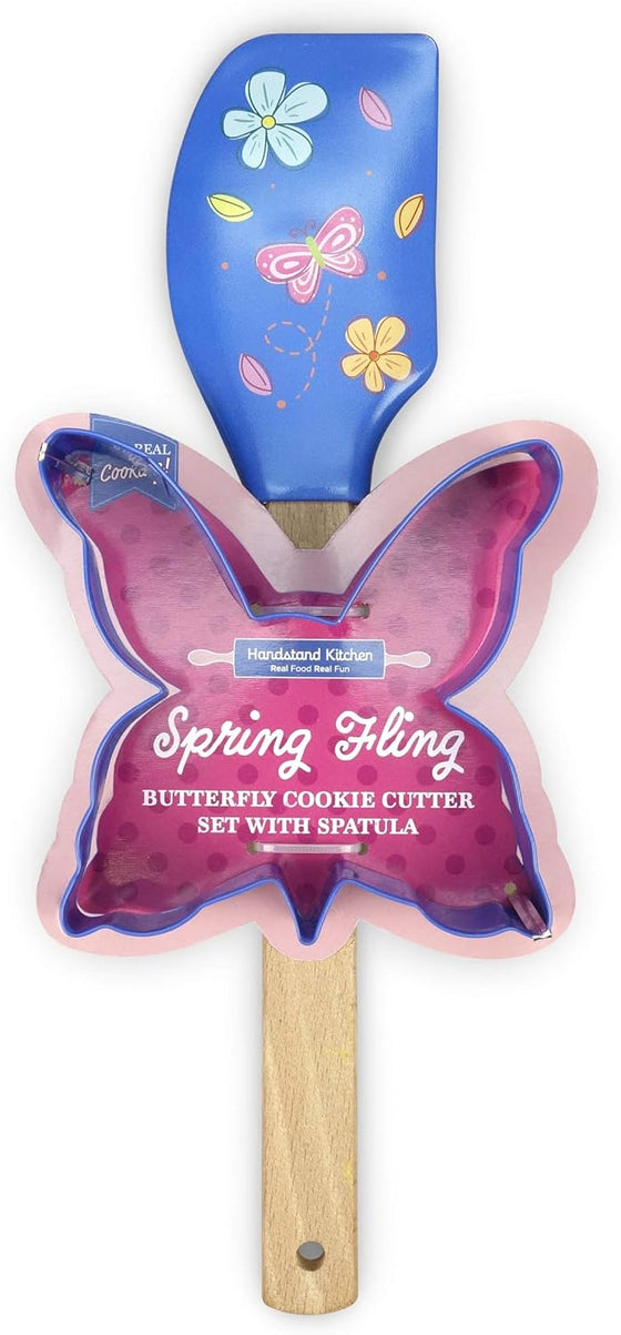 Silicone Spatula and Cookie cutter - Butterfly