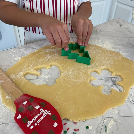 Silicone Spatula and Cookie cutter Christmas Tree