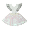 Bird Girl Frill White Dress