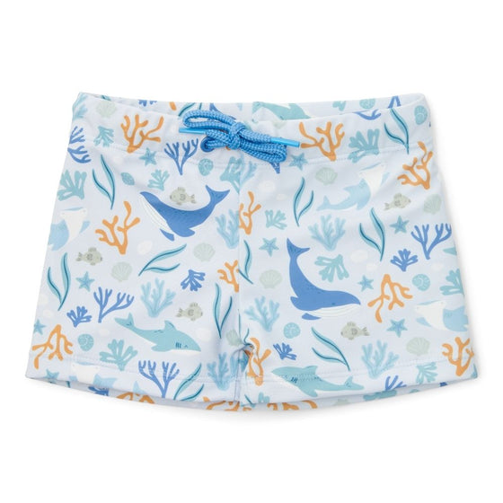 Boys Swim Shorts Ocean Dreams Blue - My Little Thieves