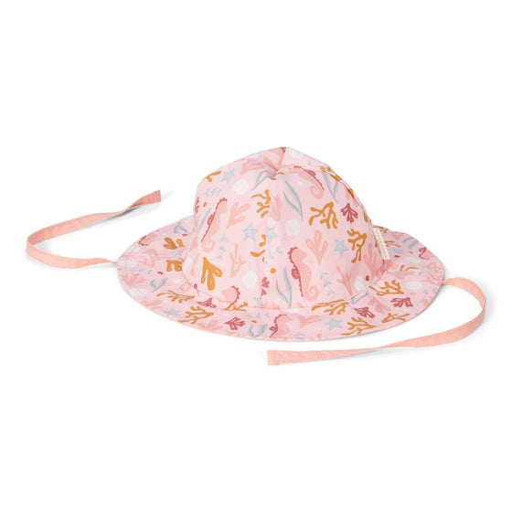 Reversible Sun Hat Starfish Pink / Ocean Dreams Pink - My Little Thieves