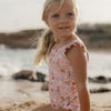 Girls Swimsuit Ruffles Ocean Dreams Pink - My Little Thieves