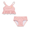 Girls Bikini Swimsuit Set Ruffles Starfish Pink - My Little Thieves