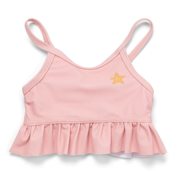 Girls Bikini Swimsuit Set Ruffles Starfish Pink - My Little Thieves