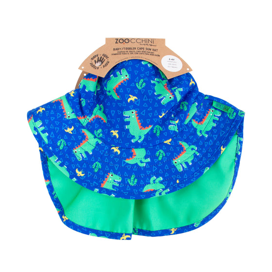 UPF 50+ Cape Sun hat - Dinosaur - My Little Thieves