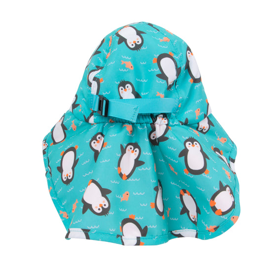 UPF 50+ Cape Sun hat - Penguin - My Little Thieves