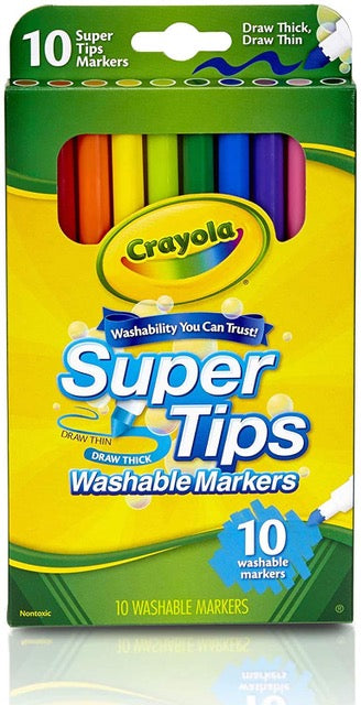 10 ct. Washable Super Tips Markers