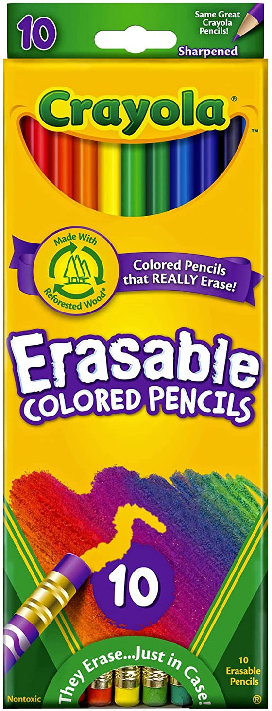 Erasable Colored Pencils, 10 Count - My Little Thieves