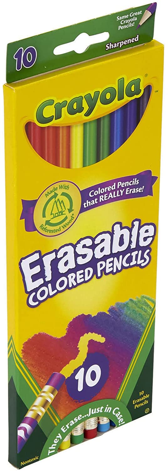 Erasable Colored Pencils, 10 Count - My Little Thieves