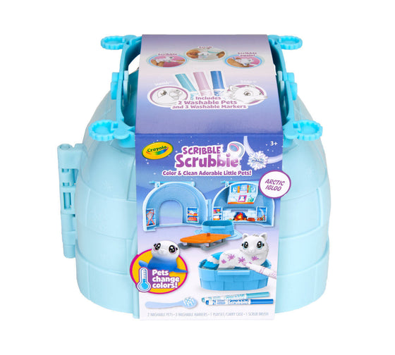 Scribble Scrubbie Pets Arctic Igloo Playset - Crayola - My Little Thieves