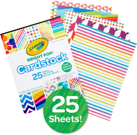 25 ct. Bright Pop! Cardstock