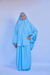 Adult Prayer Blue Veil & Skirt Prayer Clothes - Set 2 Pieces