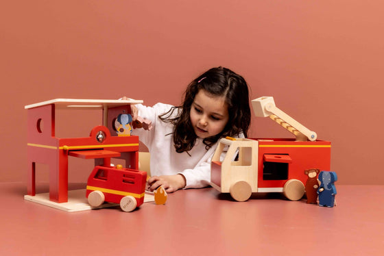 Wooden Fire Truck