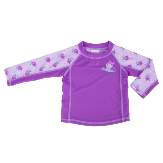 Baby Rashguard Long Sleeved Swim Top - Hippo - My Little Thieves