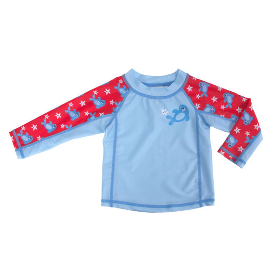 Baby Rashguard Long Sleeved Swim Top - Seal - My Little Thieves