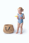 Baby Ruffled One Piece Swimsuit - Flamingo - My Little Thieves