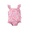 Baby Ruffled One Piece Swimsuit - Seahorse - My Little Thieves