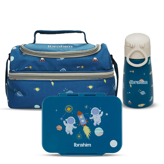 Personalised Cosmic Explorer Lunchtime Essentials 3-Piece Set